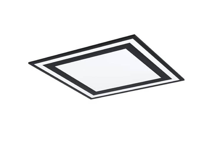 Eglo LED Plafonnier Savatarila\, lampe de plafond 1 flamme\, lampe salon lampe cuisine en aluminium et plastique\, lampe couloir plafond en noir et blanc\, L x l 59\,5 cm