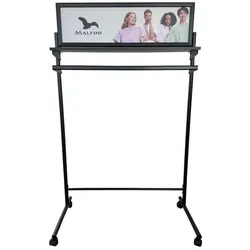 Malfini, Garderobe + Kleiderstange, floor stand with shelf (black)