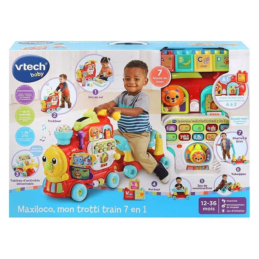 VTech Maxiloco, Mon Trotti Train 7 En 1 (80-547805)
