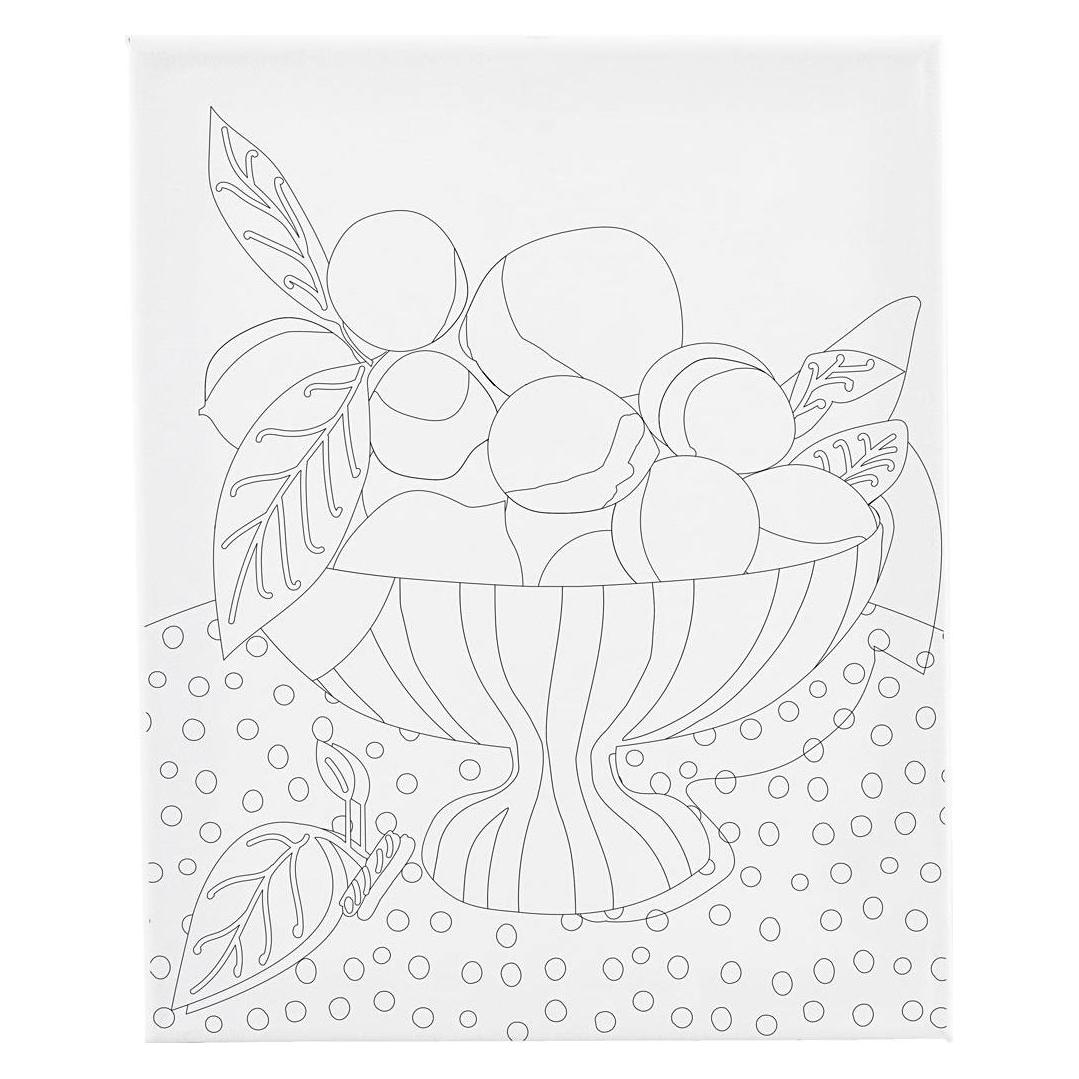 Creativ Company Keilrahmen Obstschale 24 x 30 cm, Format: 24 (24 x 30 cm) (257240)