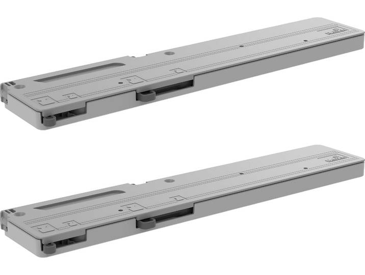 Türdämpfer WIEMANN, grau, B:28cm H:4cm T:2cm, Kunststoff, Türdämpfer, für 3- und 4-türige Schwebetürenschränke