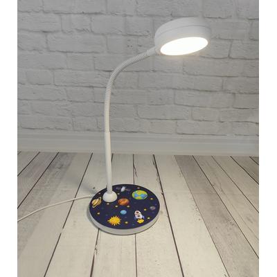 NIERMANN Nachttischlampe "Tischleuchte Weltall, Kinderlampe", bunt (multi color), 1, 1 Stk., Leuchten, Hochwertige Tisch-Leseleuchte, Kinderzimmer, Kinderlampe