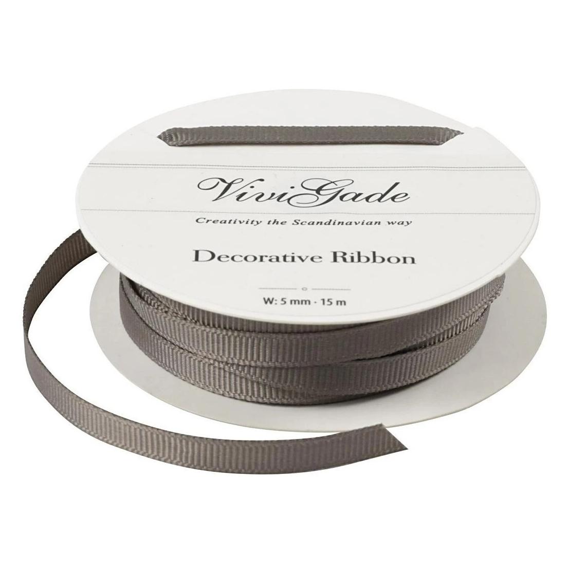 Creativ Company Textilband 15 m Grau (52474)