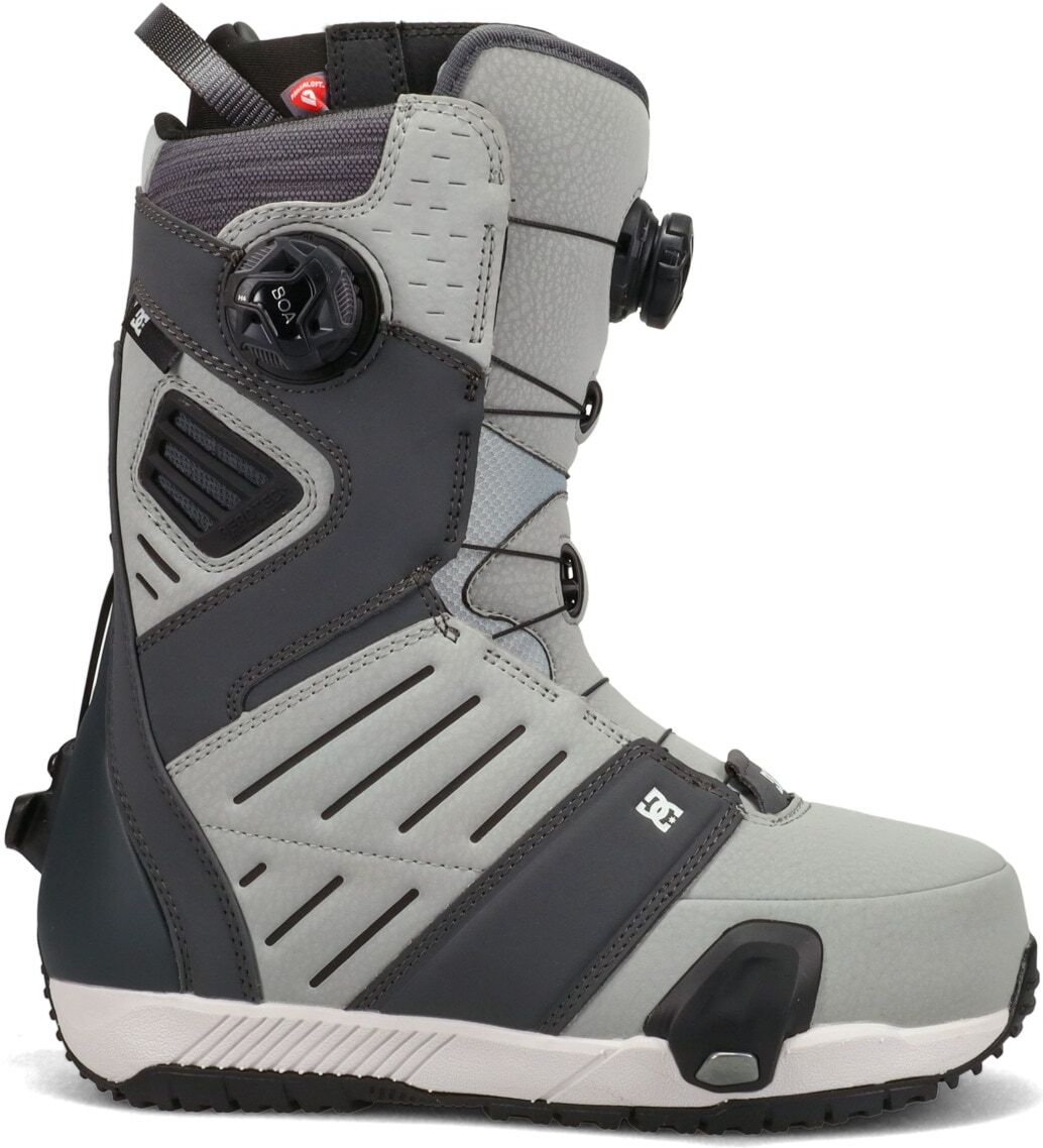 Snowboardboots DC SHOES "Judge Step On" Gr. 7, grau (dunkelgrau, grau), Schuhe, Herren, 7(39), Obermaterial:95.23% Synthetikmaterial, 4.77% Textil., Snowboardboots