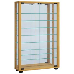 Hängevitrine Vitrosa Buchefarben