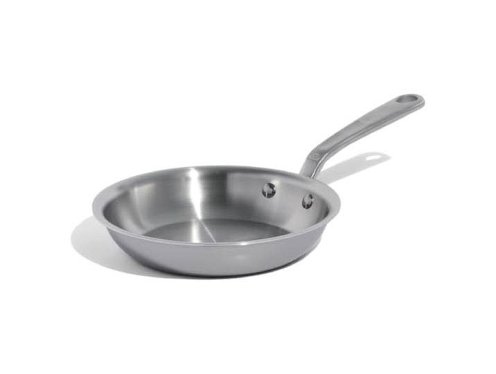 Made In Cookware – 20,3 cm Edelstahl-Bratpfanne – 5-lagige Edelstahlbeschichtung – Professionelles Kochgeschirr – Hergestellt in Italien – Induktionskompatibel