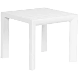 Beistelltisch Cruise aus Aluminium, modern, weiß, quadratisch, Outdoor geeignet