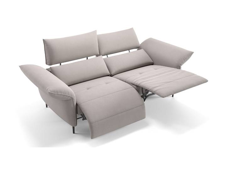 Stoff Relaxsofa BOSA 3-Sitzer Herz-Waage-Funktion Couch Sofagarnitur