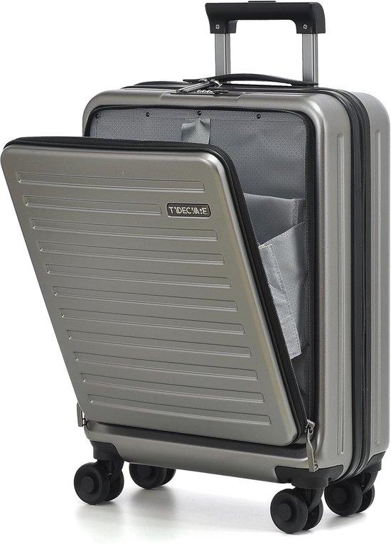 Famanu Handgepäck 20 Zoll mit Laptopfach, TSA-Schloss, geeignet für Fluggesellschaften, 34L Hartschale