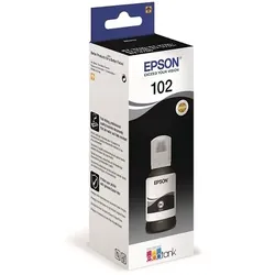 EPSON Tintenpatrone 102 schwarz, Inhalt: 127 ml, für EcoTank ET-2700, ET-2750, ET-3700, ET-3750, ET-4750