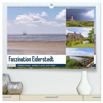 Faszination Eiderstedt (hochwertiger Premium Wandkalender 2026 DIN A2 quer), Kunstdruck in Hochglanz