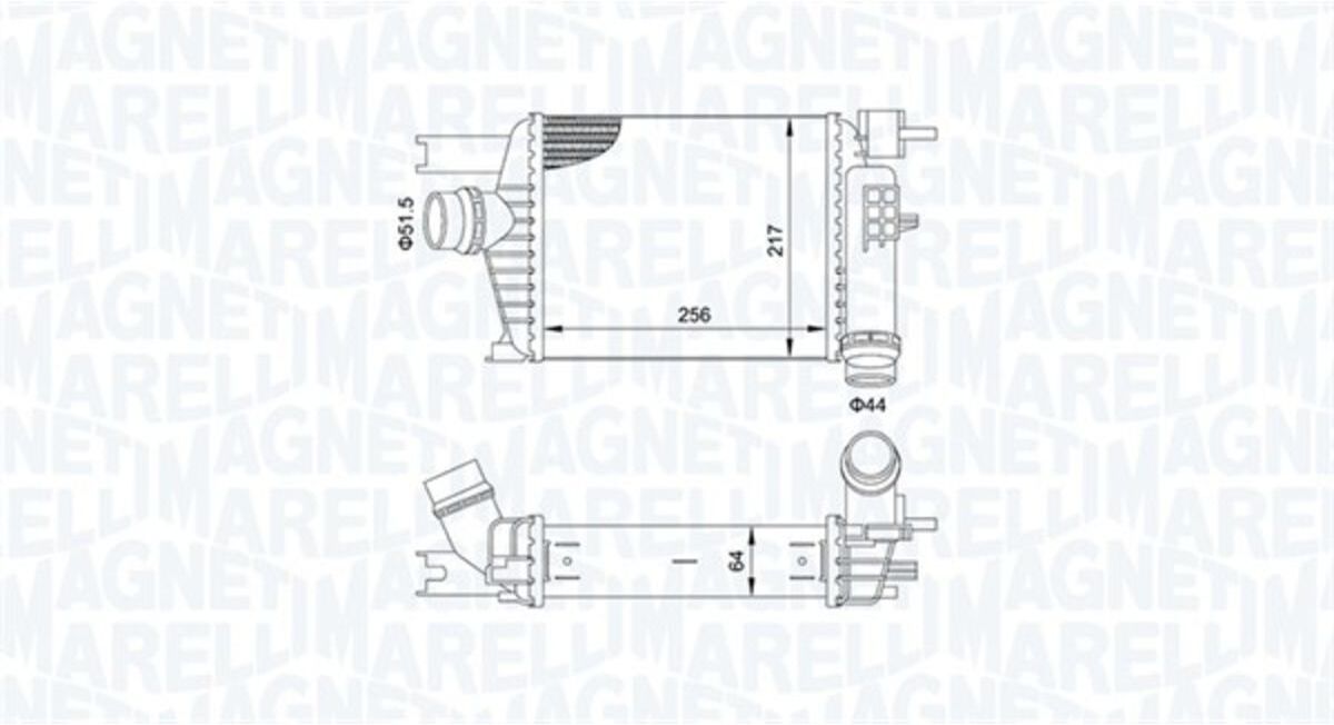 Ladeluftkühler MAGNETI MARELLI 351319205160