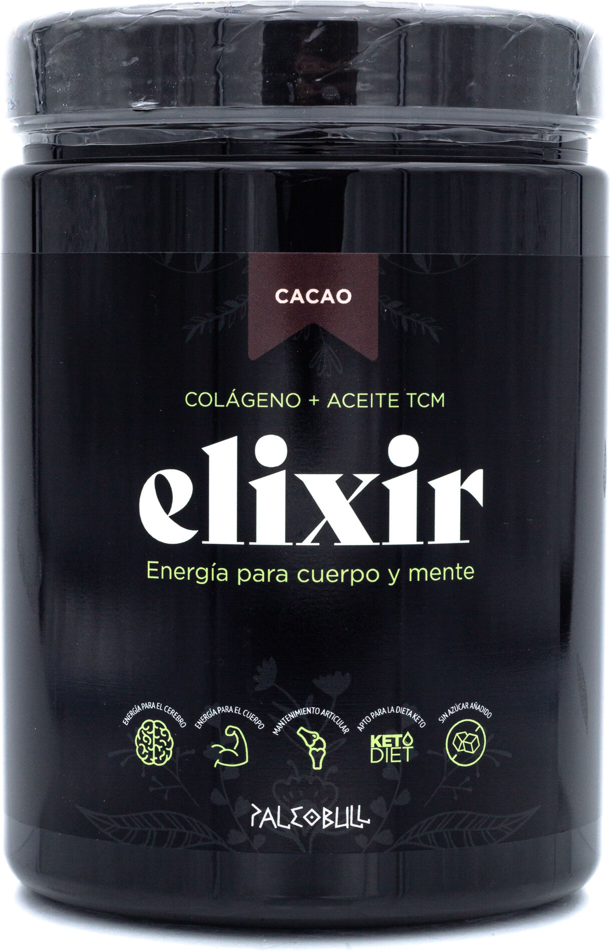 Paleobull Collagen Elixir + Tcm Oil 450 gr Cocoa
