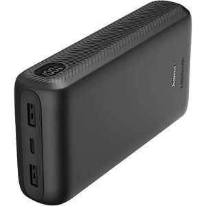 Hama Powerbank Power Pack, 24000mAh, 2x USB-A & USB-C, Ladeleistung 15 Watt