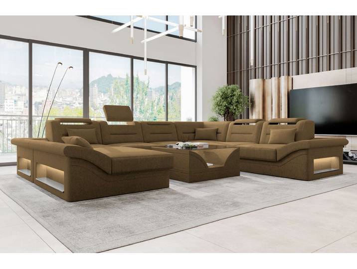 XXL Wohnlandschaft Enzo Stoffsofa