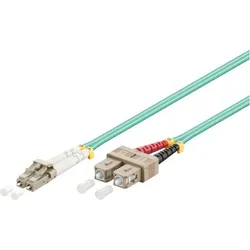 Danicom Glasfaserkabel LC-SC OM3 Duplex Patchkabel – 10 Meter (10 m), Netzwerkkabel
