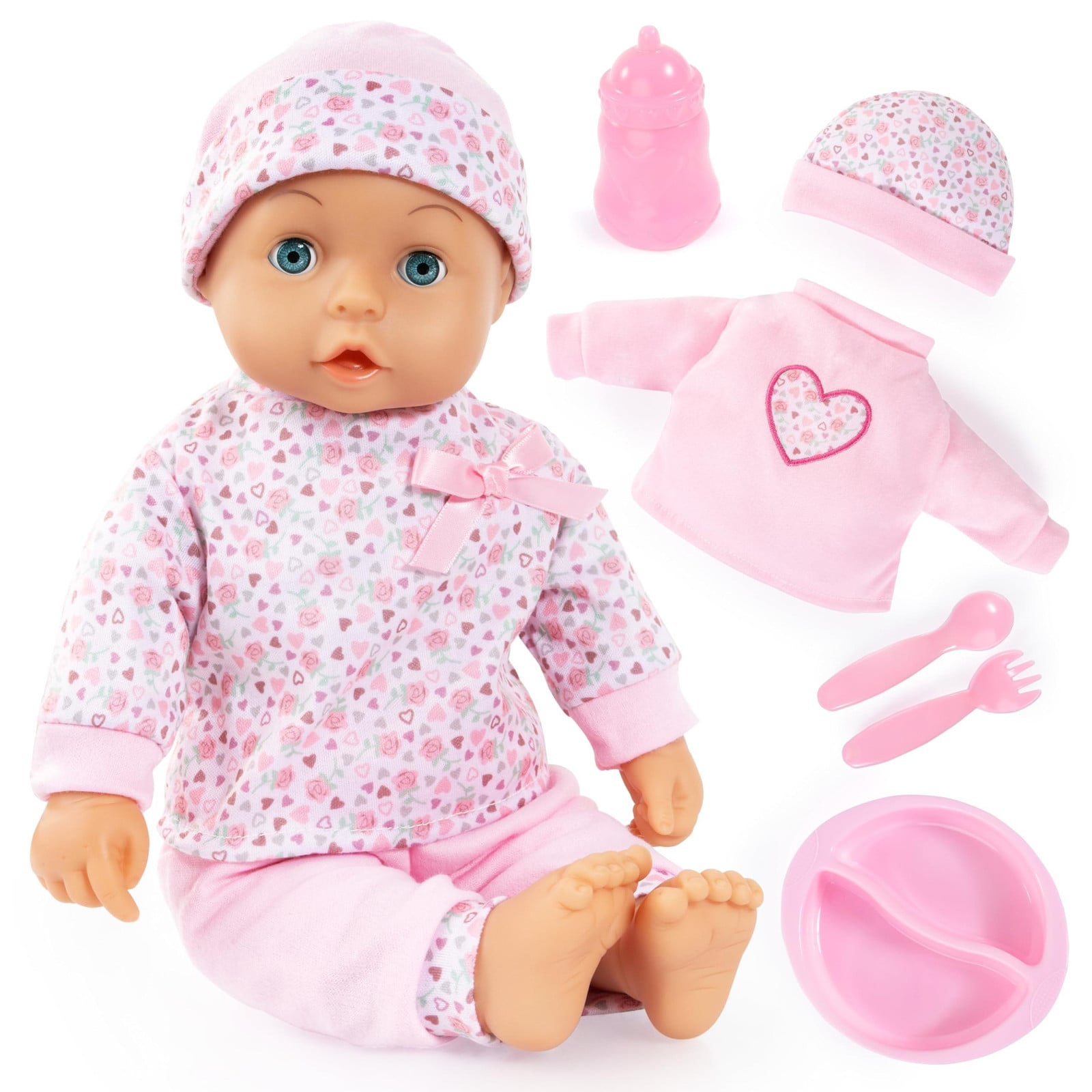 Solidchoice Baby Pop met extra kleding en accessoires, 36 cm