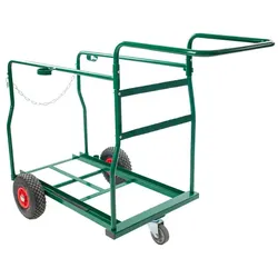 Mülltonnen Transportwagen Grün für 2 x 120 L Mülltonnen ohne Zubehör
