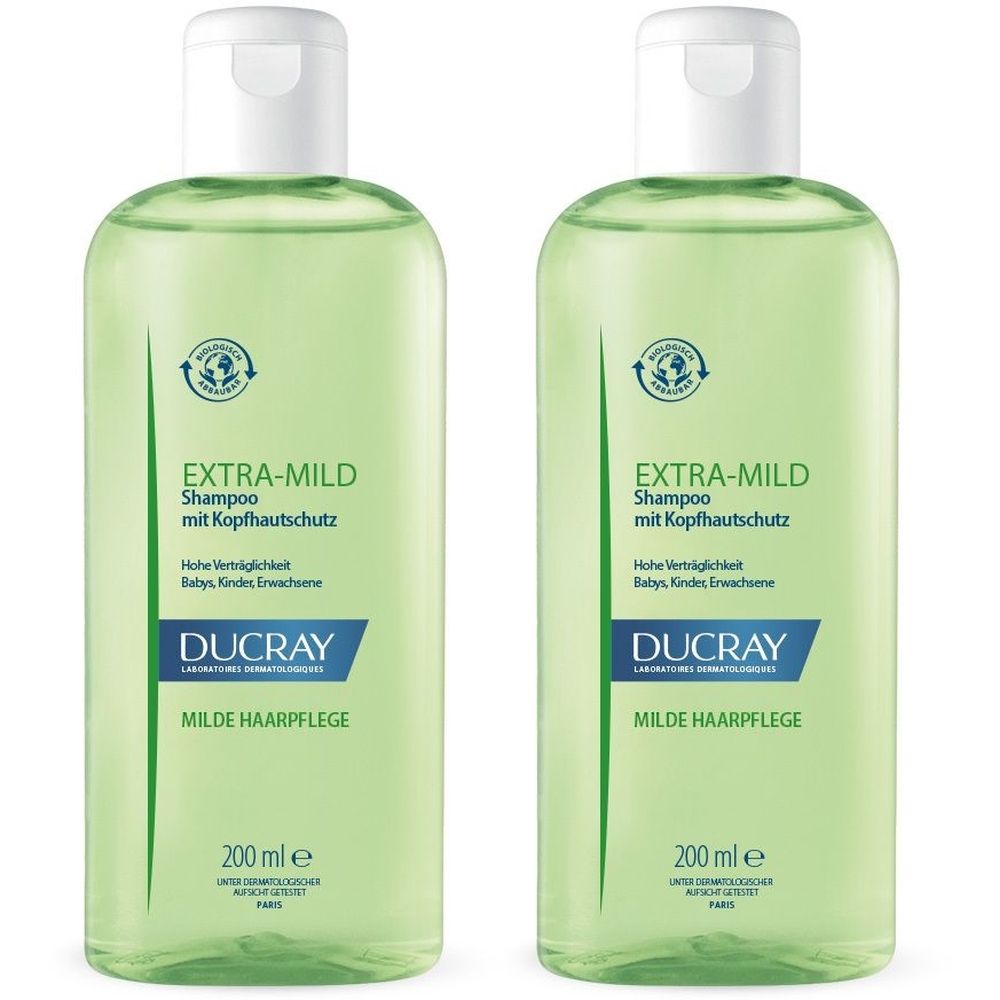 Ducray ExTRA Mild SHA BIO x2 2x200 ml Shampoo