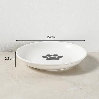 Uplift Picks Whisker Friendly Ceramic Cat Bowl With Anti Tip Stand e