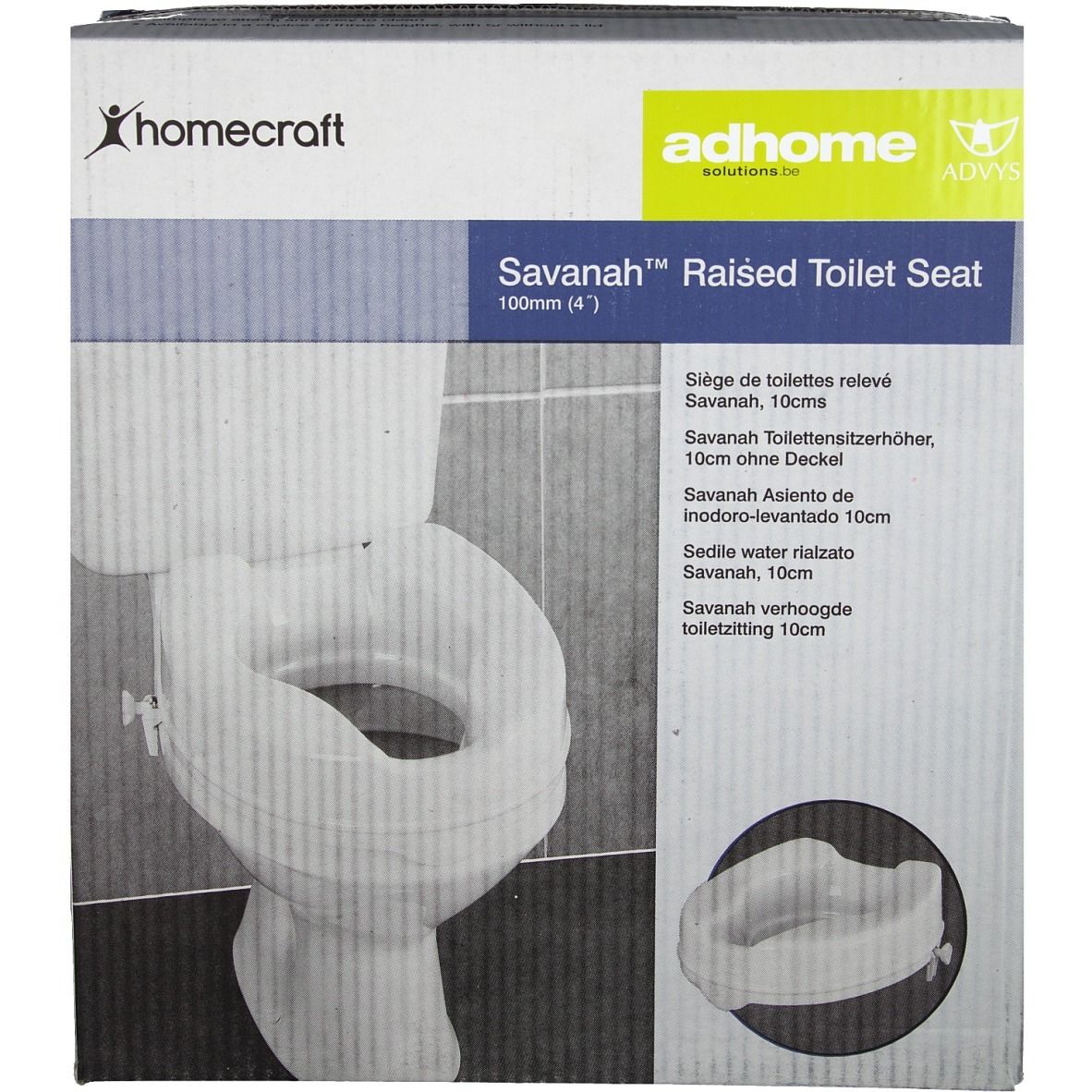 Savanah Toiletverhoger Zonder Deksel Wit 10cm Aa2114Y 1 St Sonstige