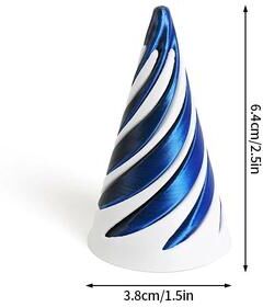 Inspired Living Impossible Pyramid Spiral Cone Fidget Toy For Stress Relief And Desk Display 4