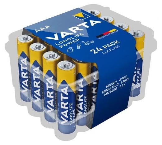 Varta BAT0343 AAA-batterijen Longlife Power CVP24, 24 stuks