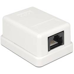 Delock 86248 Netzwerk Anschlussdose 1 Port Cat.6 kompakt UTP 86248 Sonstige Installationstechnik Polzahl Sensoren 8P8C Weiß 1 St.