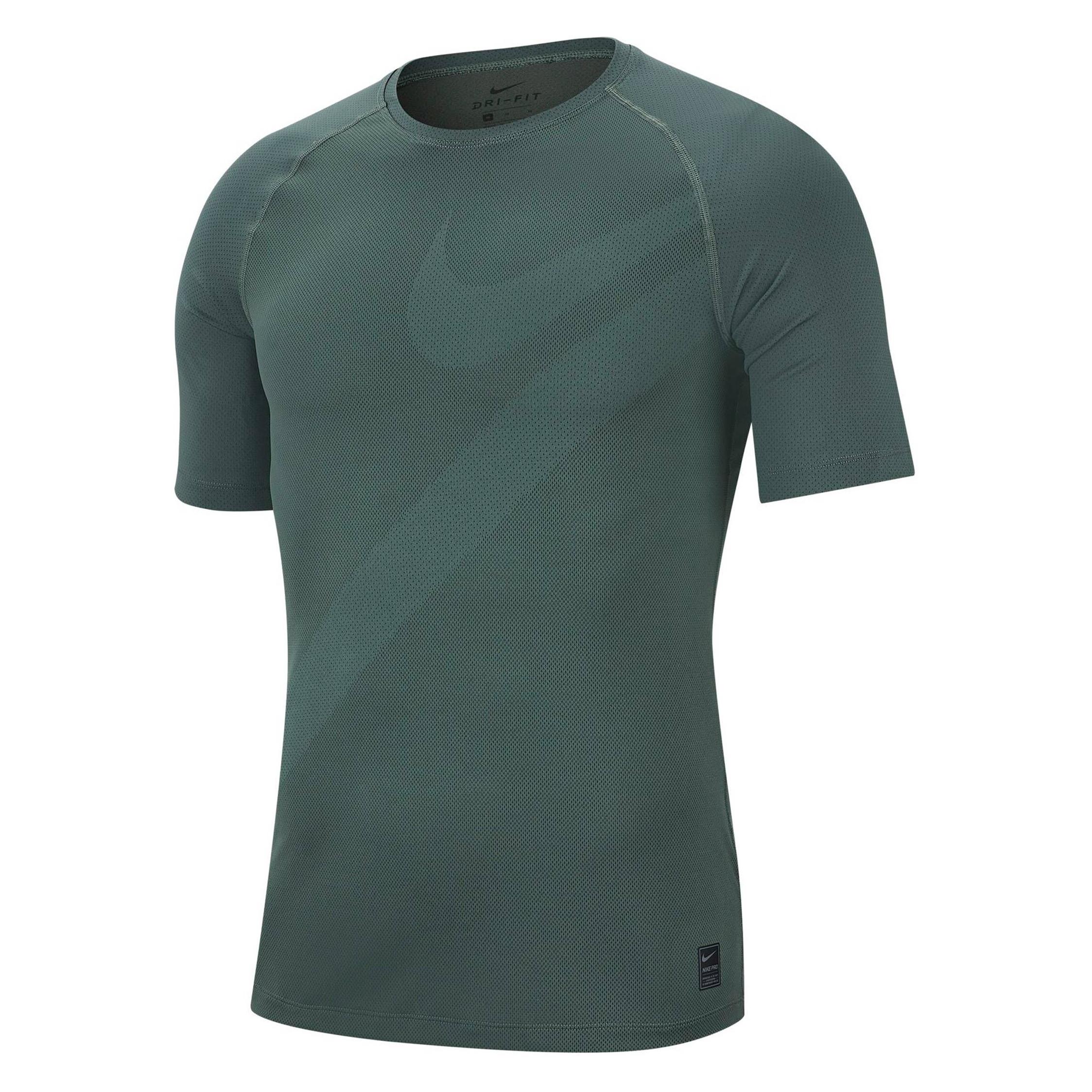 Nike Pro Men's Short-Sleeve Top MINERAL SPRUCE/SEQUOIA/MINERAL M (M) (AJ8850)