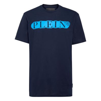 T-Shirt PHILIPP PLEIN "Philipp Plein Tm", Herren, Gr. M, blau (24, navy), Obermaterial: 100% Baumwolle, Shirts T-Shirt