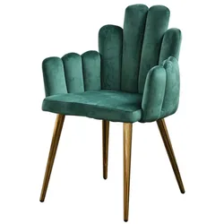 ESSZIMMERSTUHL FREJA Grün Velvet (1er-Set)