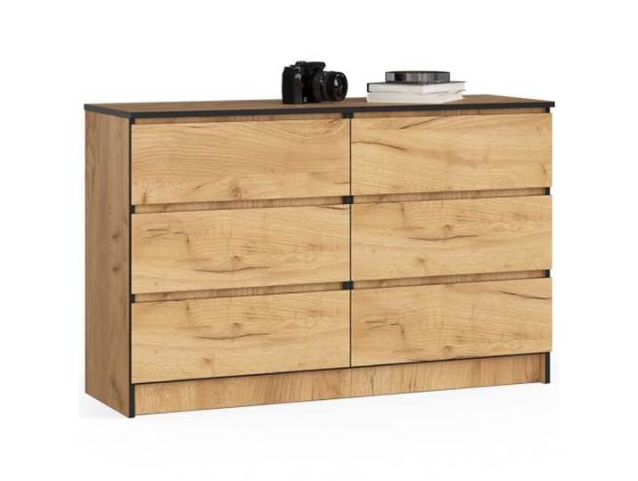 AKORD Kommode Komodenschrank Platzsparend Praktisch Robust Rollenführung ABS-Kante Laminatplatte Schlichtes Design