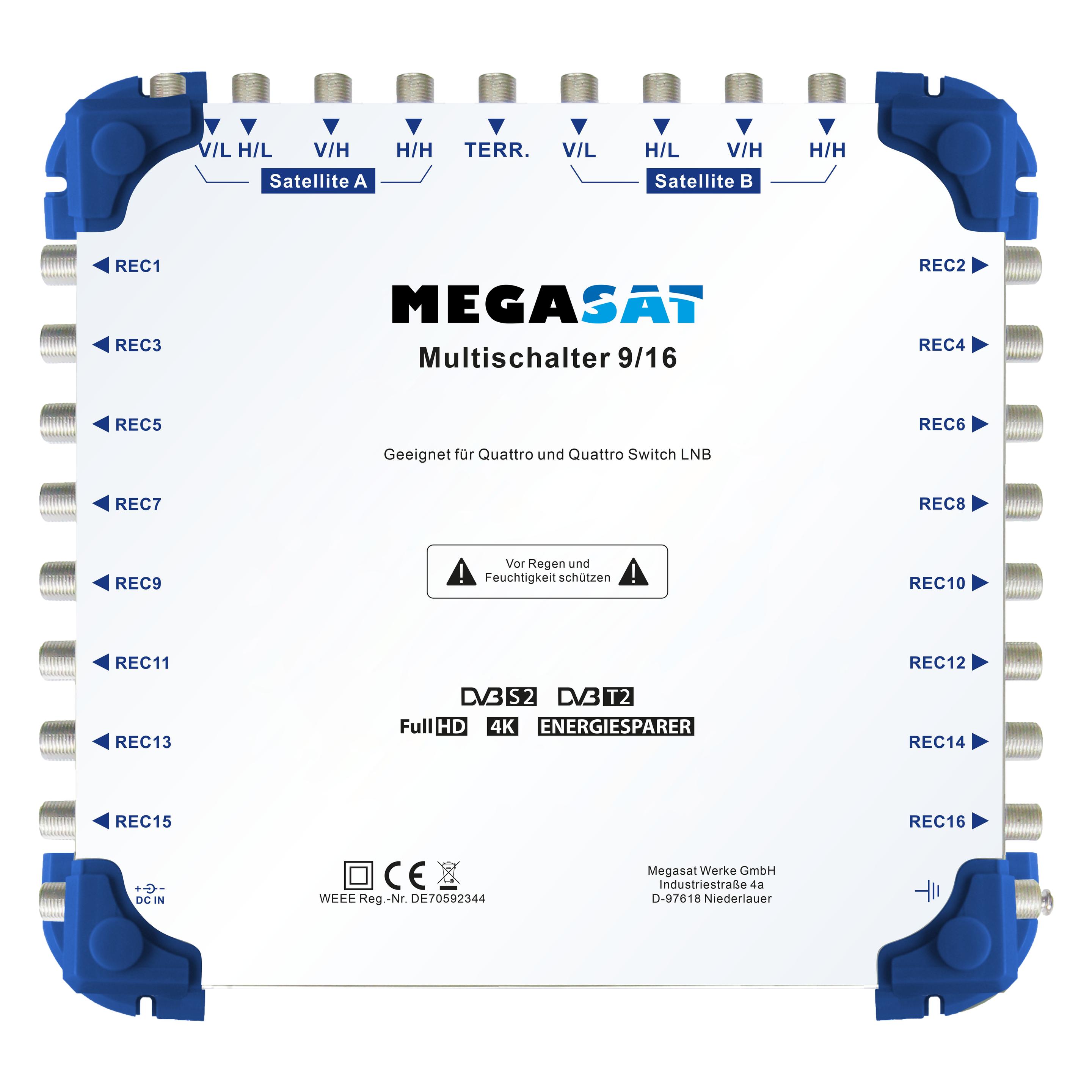 Megasat multiswitch 9/16 (Multischalter) (0600153)
