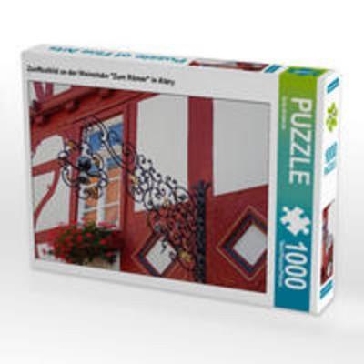 CALVENDO Puzzle Zunftschild an der Weinstube 'Zum Römer' in Alzey 1000 Teile Lege-Größe 64 x 48 cm Foto-Puzzle Bild von Ilona Andersen