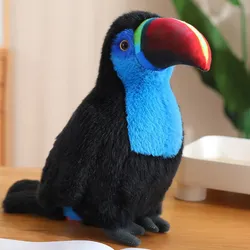 Plüsch Tukan Vogel Maskottchen Kuscheltier Blau 20cm