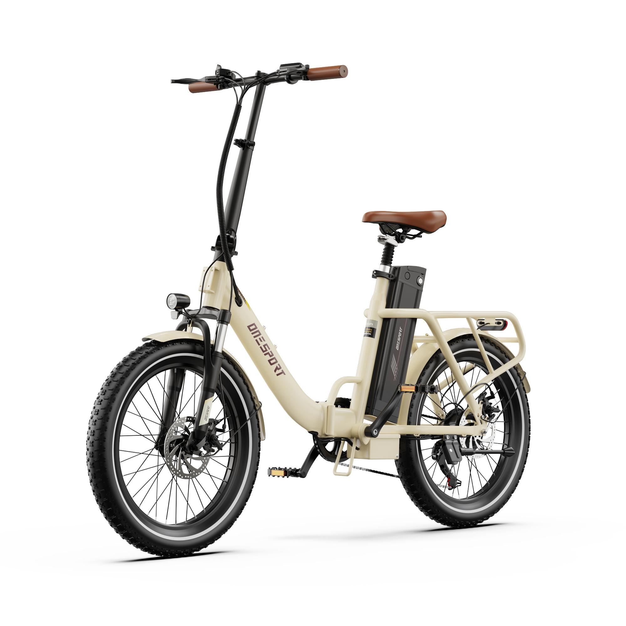 OT16 PRO faltbares Elektrofahrrad für Erwachsene, 250W, 25 km/h, 48V, breite All-Terrain-Reifen, mechanische Scheibenbremsen, App-Unterstützung