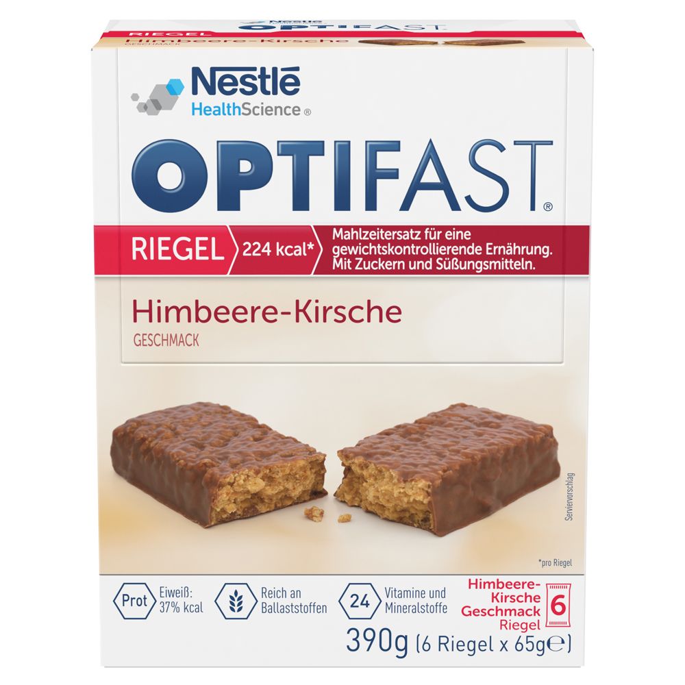 Optifast Riegel Himbeere-Kirsche 6x65 g