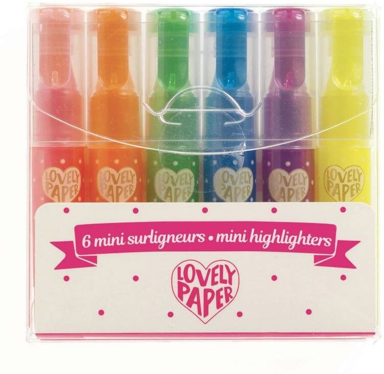 6 mini surligneurs - Djeco