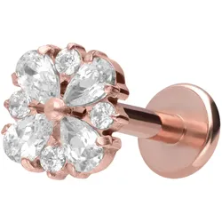 Titan Labret mit Innengewinde KRISTALLORNAMENT