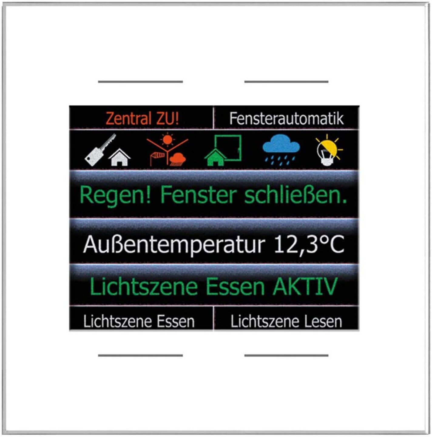 LCN Glas-Farbdisplay GT4DW 2,8Z 4Ta. Temp.Sensor ws (30173)
