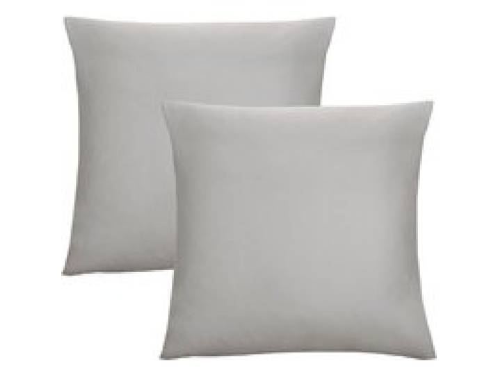 BIBERNA Lot de 2 housses de coussin en jersey fin (gris, 40x40cm)