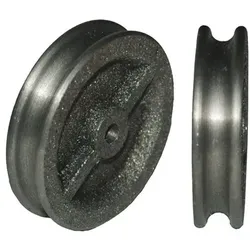Handwerker-Vogelrolle, 470/60,Rad Ø 60mm, Breite 12mm, Gleitlager, Grauguss