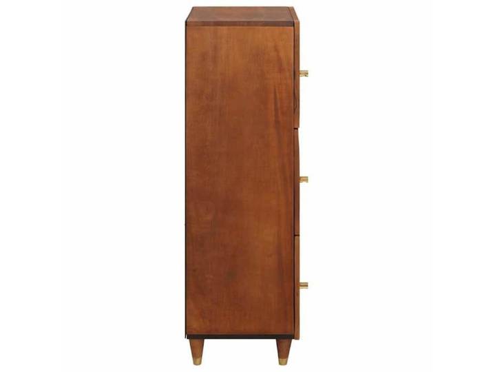 Marron Commode Salon CHIC Grand meuble Marron 40x33 5x110 cm Bois de mangue massif N17331