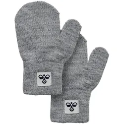 hummel hmlMINI Knit Baby Fäustlinge 2006 - grey melange 0-2 Jahre