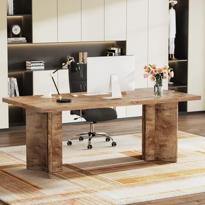 ROSE 63-Inch Modern Executive Desk Large Office Computer Desk Writing Table