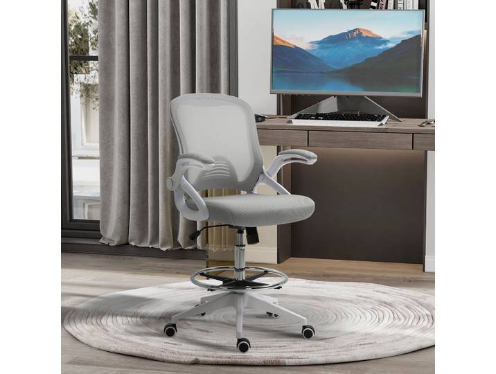 Vinsetto Fauteuils Bureau Pivotants Maille Lot de 2
