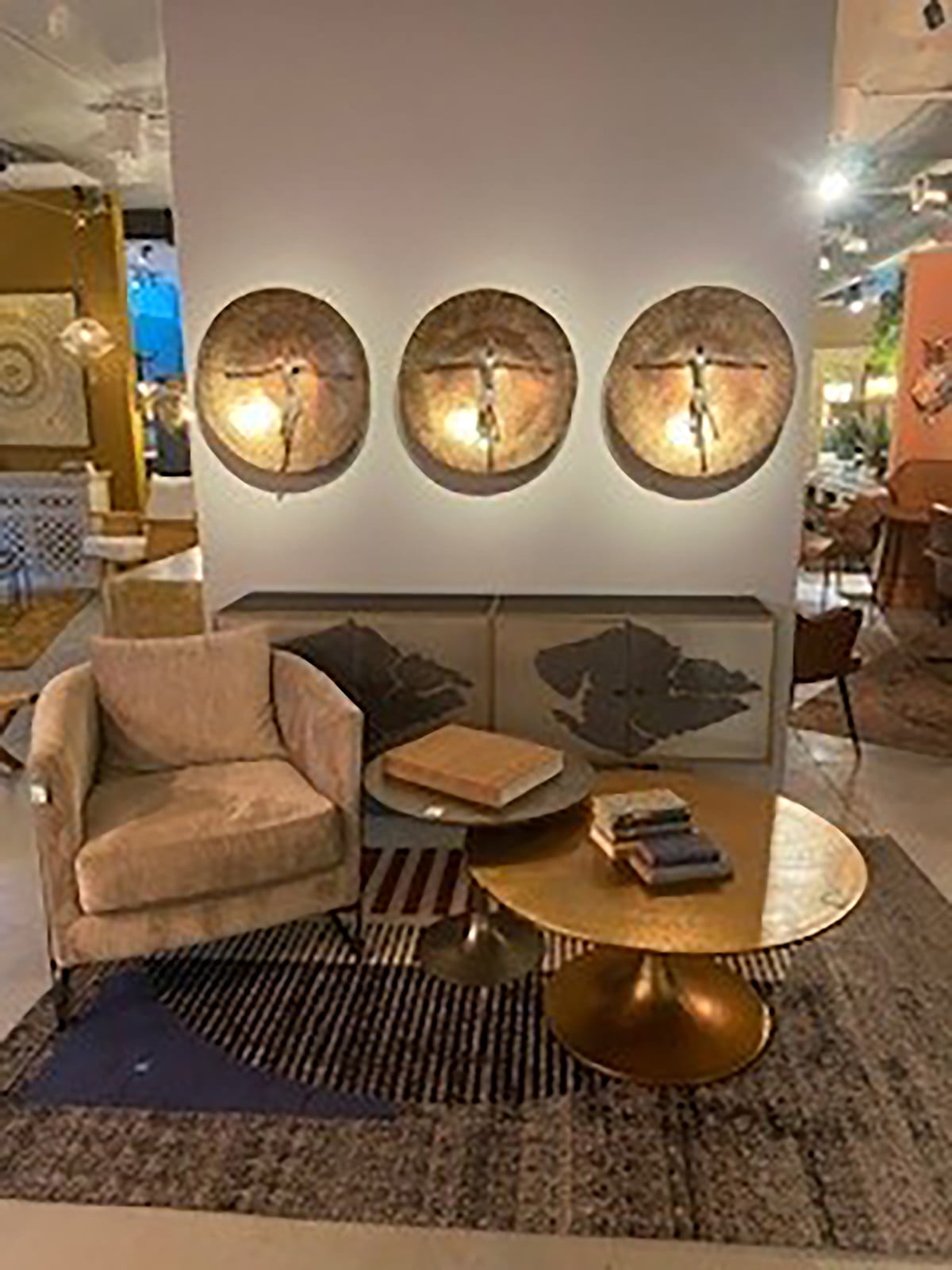 Kare Design Salontafel Morocco rond goud metaal Ø 91 cm