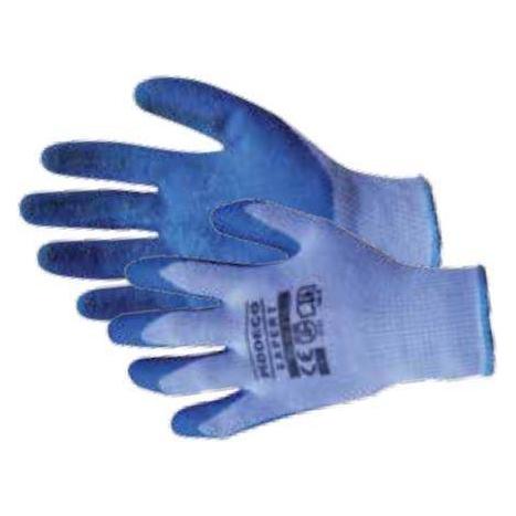 Modecom Knitted gloves covered with blue foam rubber, size 10 "12 pcs. (MN-06-216) (10) (MN-06-216)
