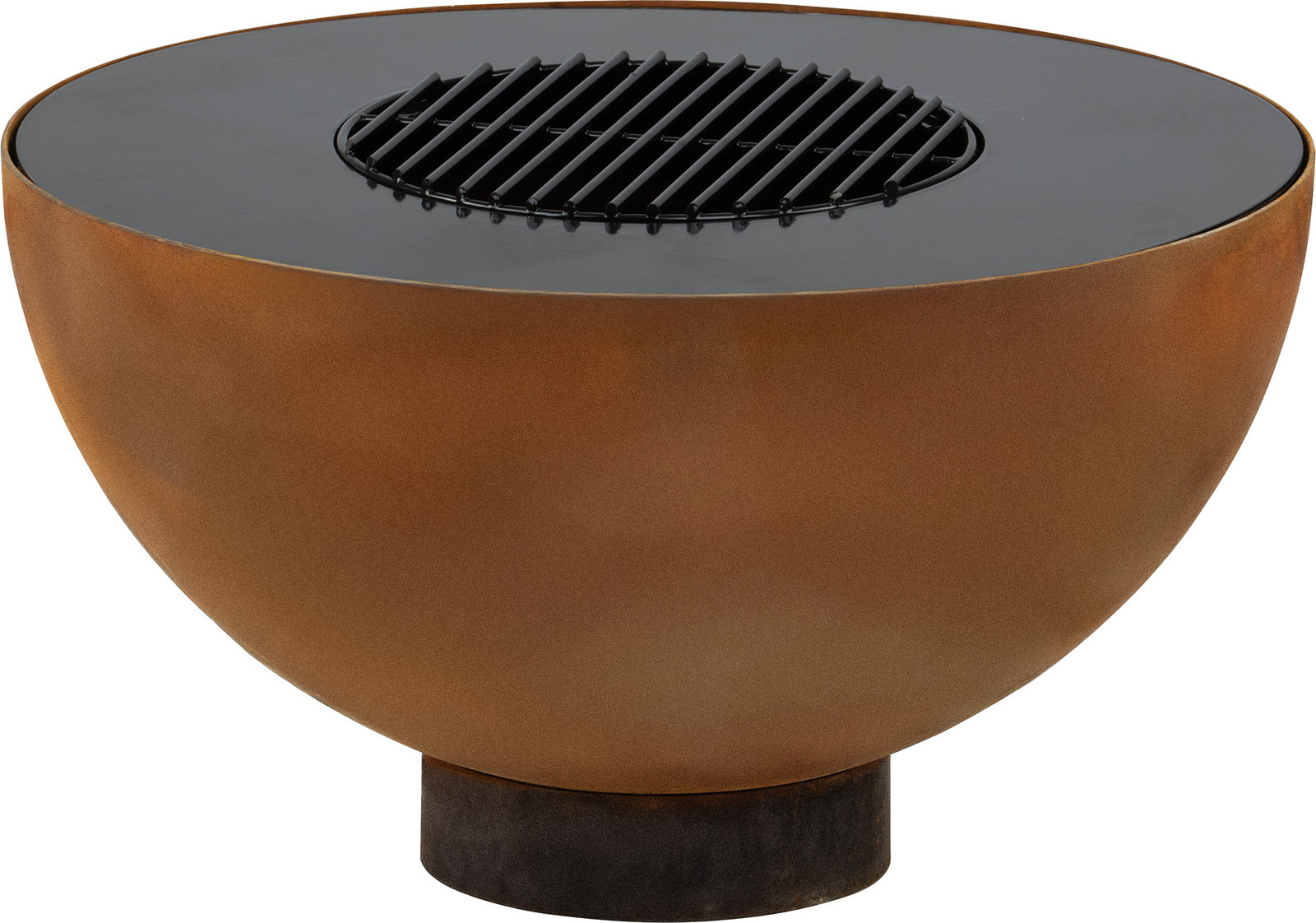BBQ-Toro vuurschaal met grill en vuurplaat, diameter: 60 cm, roestlook