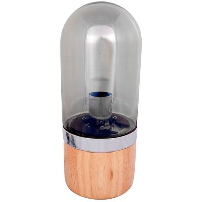 KAYOOM Tischleuchte "Tischlampe Malbi 525", grau (grau, holz), 1, H: 33cm, 1 Stk., Leuchten, hochwertig, außergewöhnlich, handgefertigt, Tischleuchte